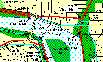Map: Washington DC Trail Head